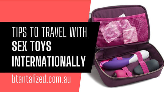 Compact vibrator, travel case and luggage for Btantalized Australia guide to travelling with sex toys