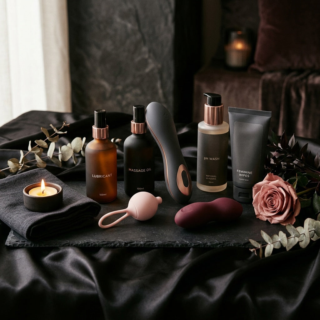 Sexual wellness and intimate self-care products with vibrator, lubricant, massage oil and pelvic wellness accessories – Btantalized Australia