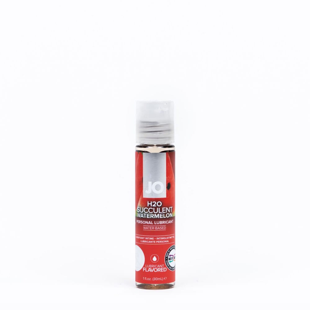 JO H2O Succulent Watermelon Lube - 30 mL - Watermelon Flavoured Water Based Lubricant - 30 ml Bottle