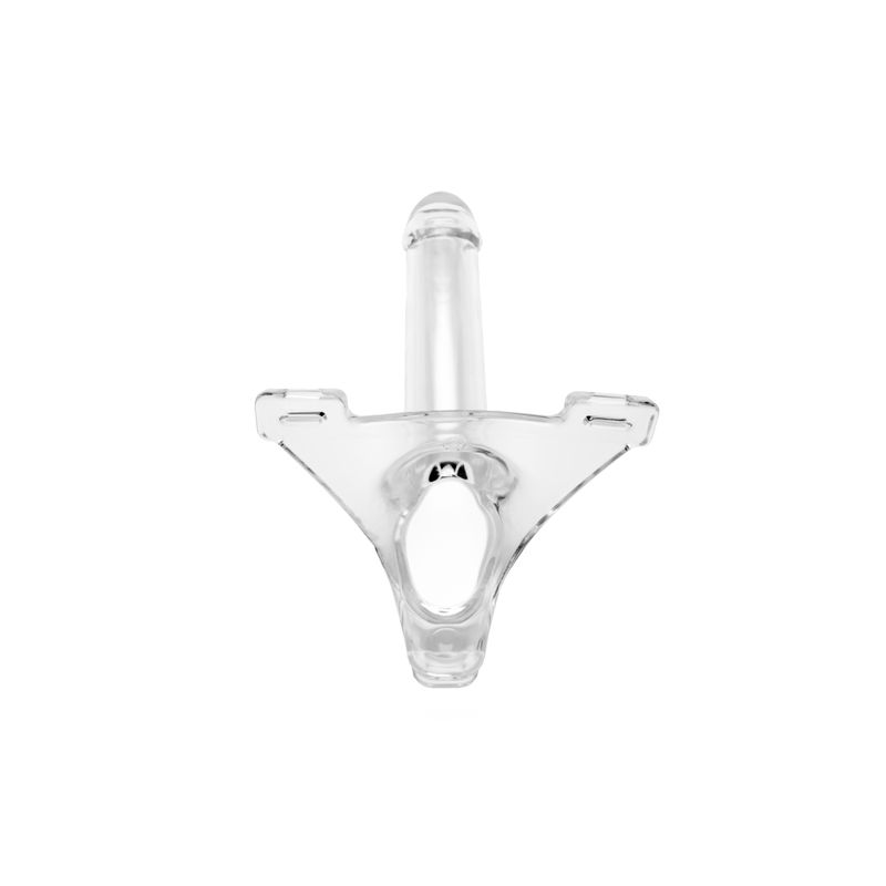 Zoro Knight 6in Hollow Shaft Clear Strap On