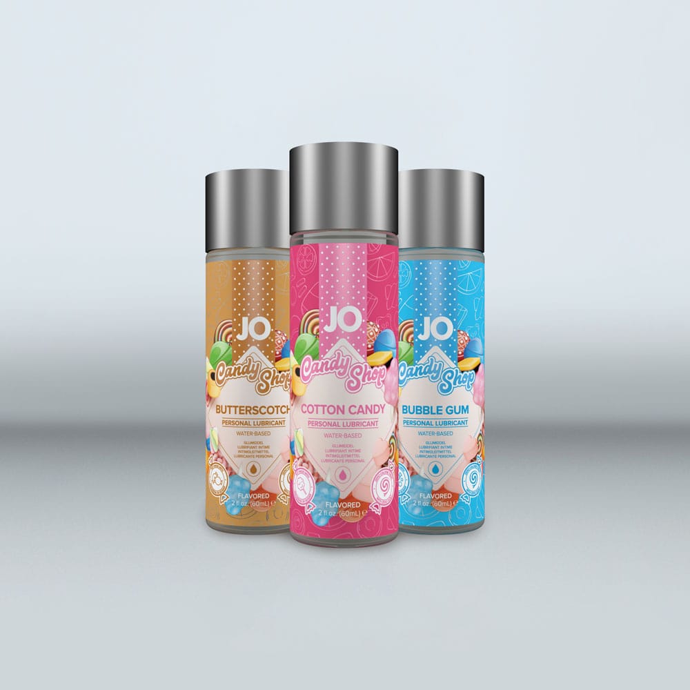 JO Candy Shop Bubblegum Lube - 60 mL - Bubblegum Flavoured Water Based Lubricant - 60 ml Bottle