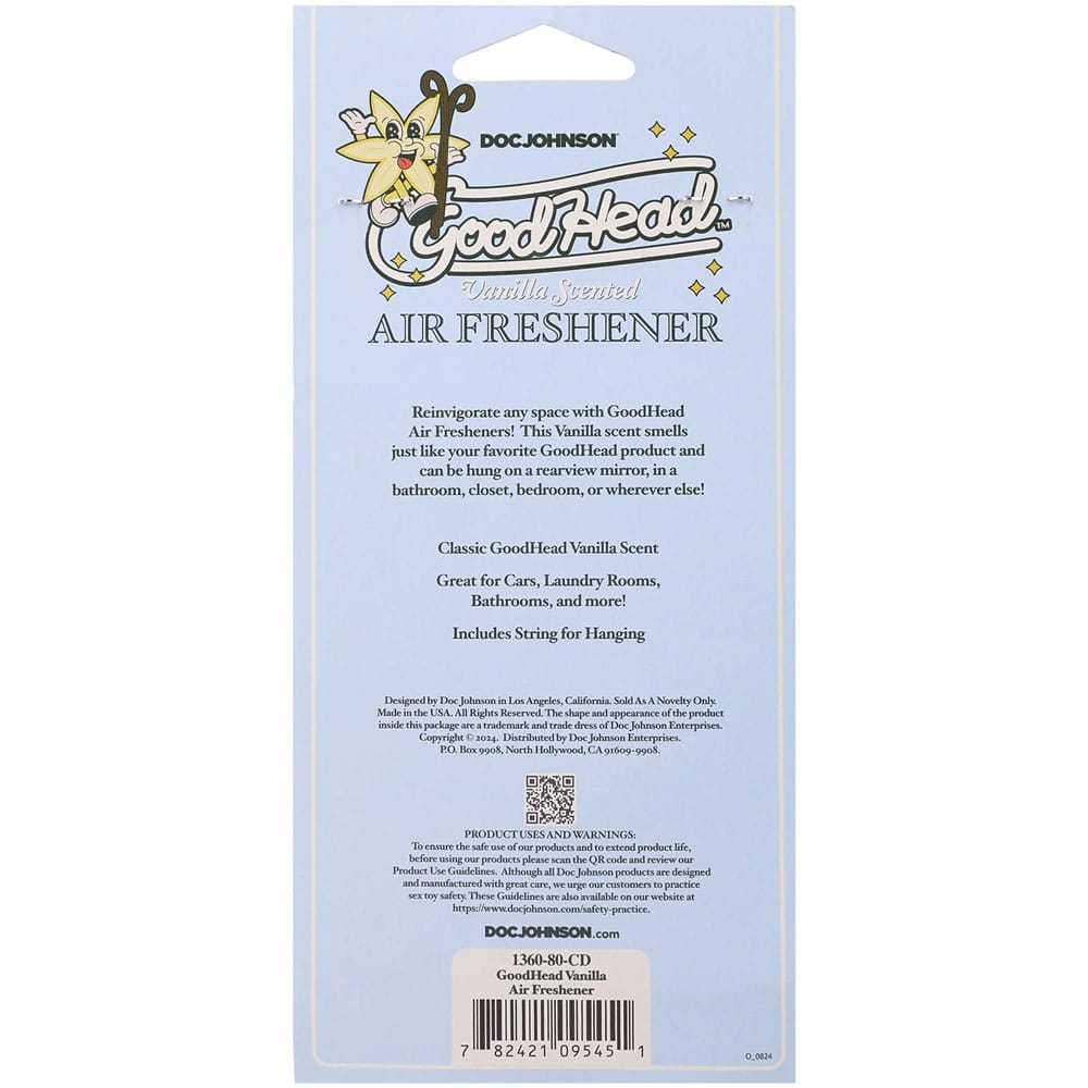 GoodHead Air Freshener - Vanilla - Vanilla Scented Air Freshener
