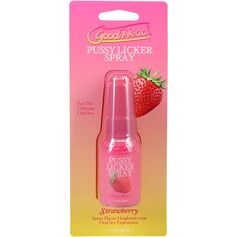 GoodHead Pussy Licker Spray - Strawberry - Strawberry Flavoured Spray - 29 ml Bottle