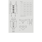Bunny Suit 4 Pc Costume