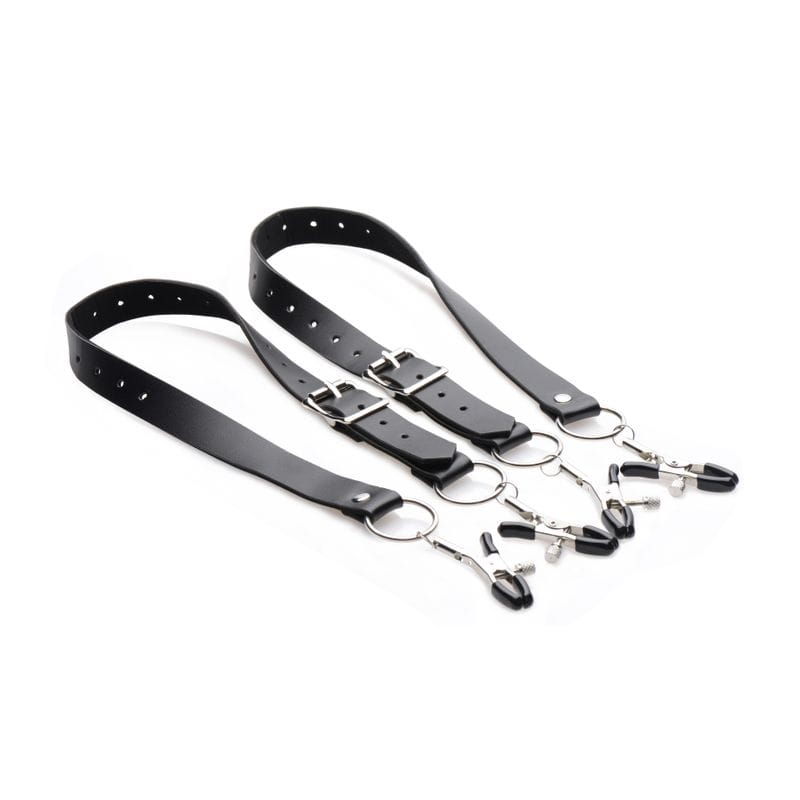 Labia Spreader Straps with Clamps