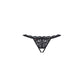Crotchless Lace Thong 831 Black