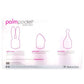 PalmPower Pocket Extended Silicone Massage Heads 3 Pc Set