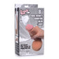 8in Dual Density Squirting Dildo w Balls Reservoir