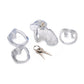 Clear Captor Chastity Cage Medium