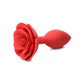 Booty Bloom Silicone Rose Plug Large Red