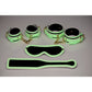 Kink In the Dark Glowing Bondage Set Fluro Green