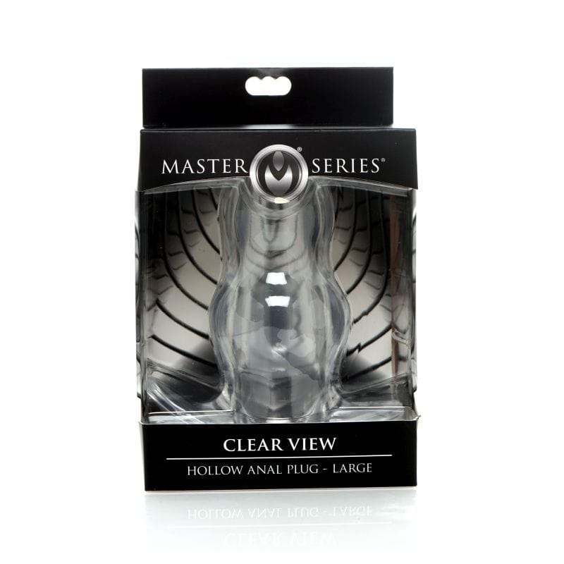 Clear View Hollow Anal Plug Large