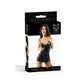 Glossy Wetlook Lace Side Panel Chemise Tyra