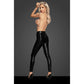 Snake Wetlook Leggings with Zipper