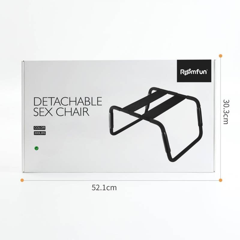 Sex Chair Adjustable Height Black PU Seat