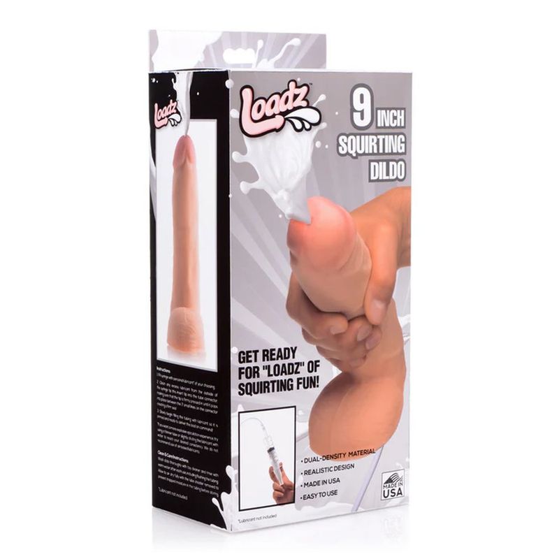 Squirting Dildo 9in with Syringe