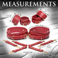 Crimson Captive Thigh Wrist Ankle Hog Tie Restraints