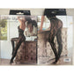 Chestnut Cheetah Fishnet Tights Coffee