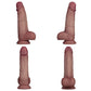 Vibrating Sliding Skin Pro II Silicone Dong 8in