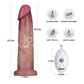 Vibrating Sliding Skin Pro II Silicone Dong 9in