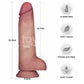 Sliding Skin Pro Dual Layer Silicone Dong 9in