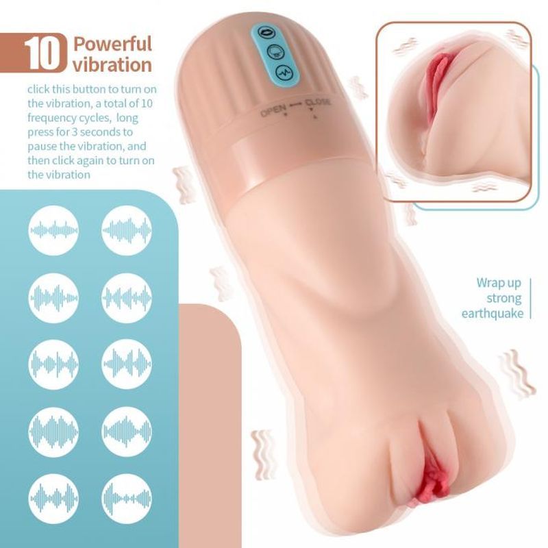 Suctroker Dual Density Vibrating Sucking Vaginal Masturbator V2.0