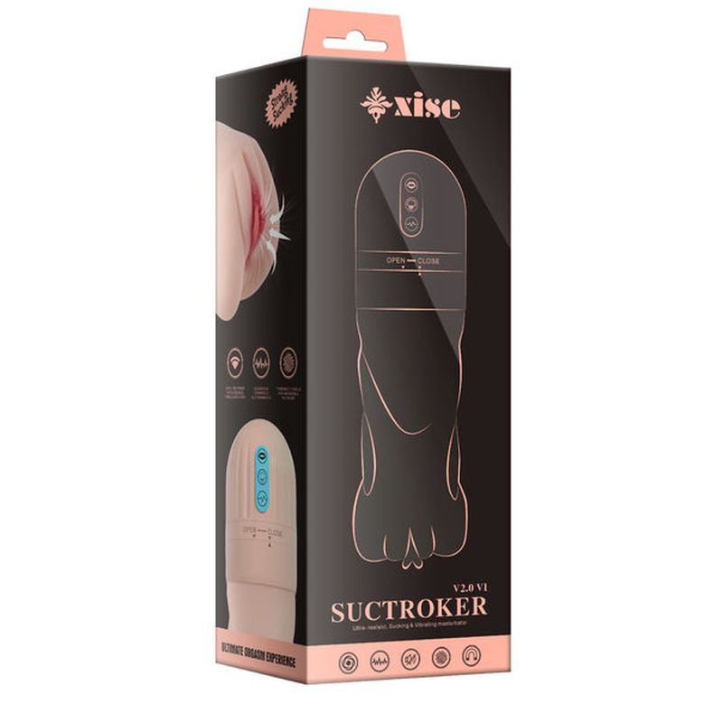 Suctroker Dual Density Vibrating Sucking Vaginal Masturbator V2.0