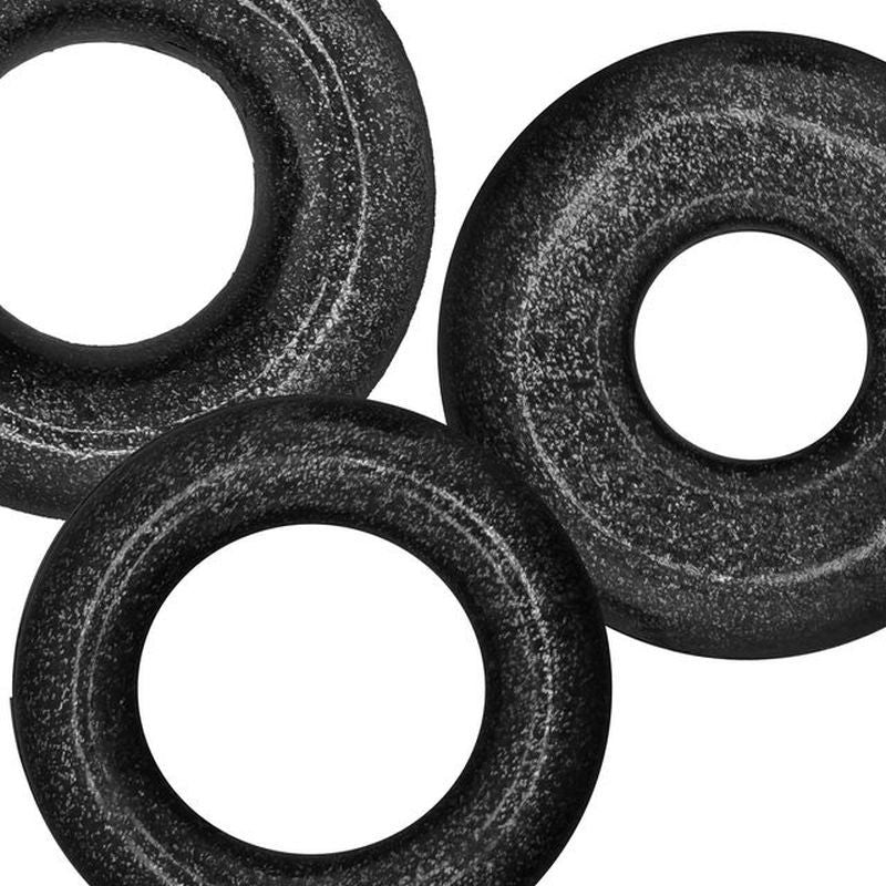 Cockpack 3 Pc Ring Set Black