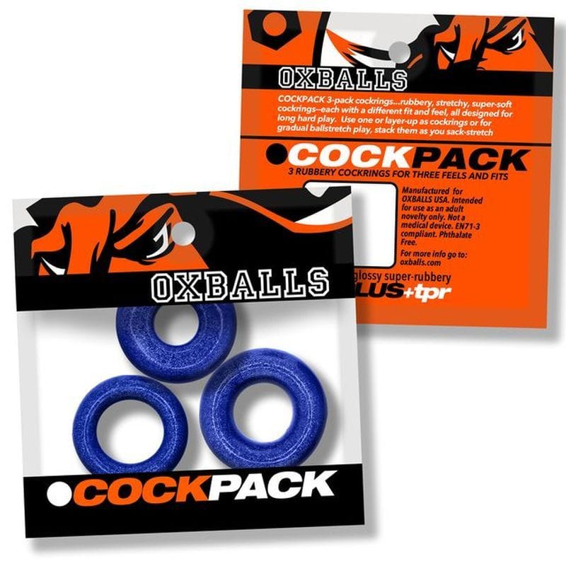 Cockpack 3 Pc Ring Set Blue
