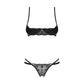 Nutris 2 Pc Crotchless Bra Panty Set
