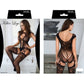 Lace Me Up Fishnet Bodysuit Black