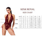 Kink Royal V Neck Catsuit Red