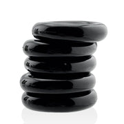 Jacker Stack 5 Pc Strong Cock Ring Black