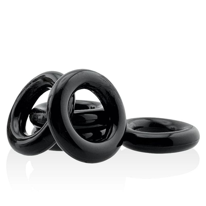 Jacker Stack 5 Pc Strong Cock Ring Black