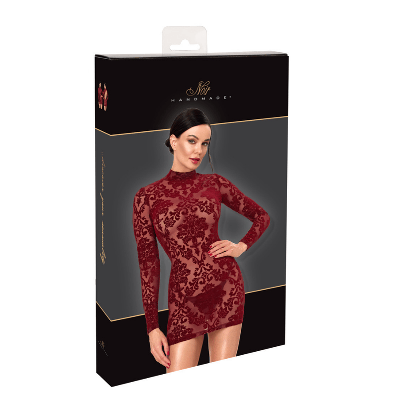 Masquerade Open Back Mini Dress Burgundy