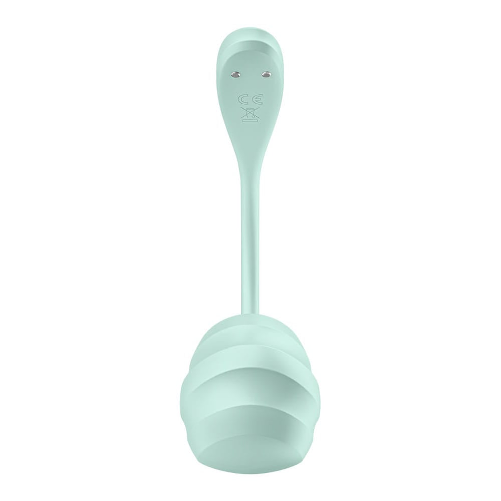 Satisfyer Smooth Petal - Mint - Mint USB Rechargeable Wearable Stimulator with App Control