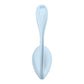 Satisfyer Smooth Petal - Light Blue - Light Blue USB Rechargeable Wearable Stimulator with App Control