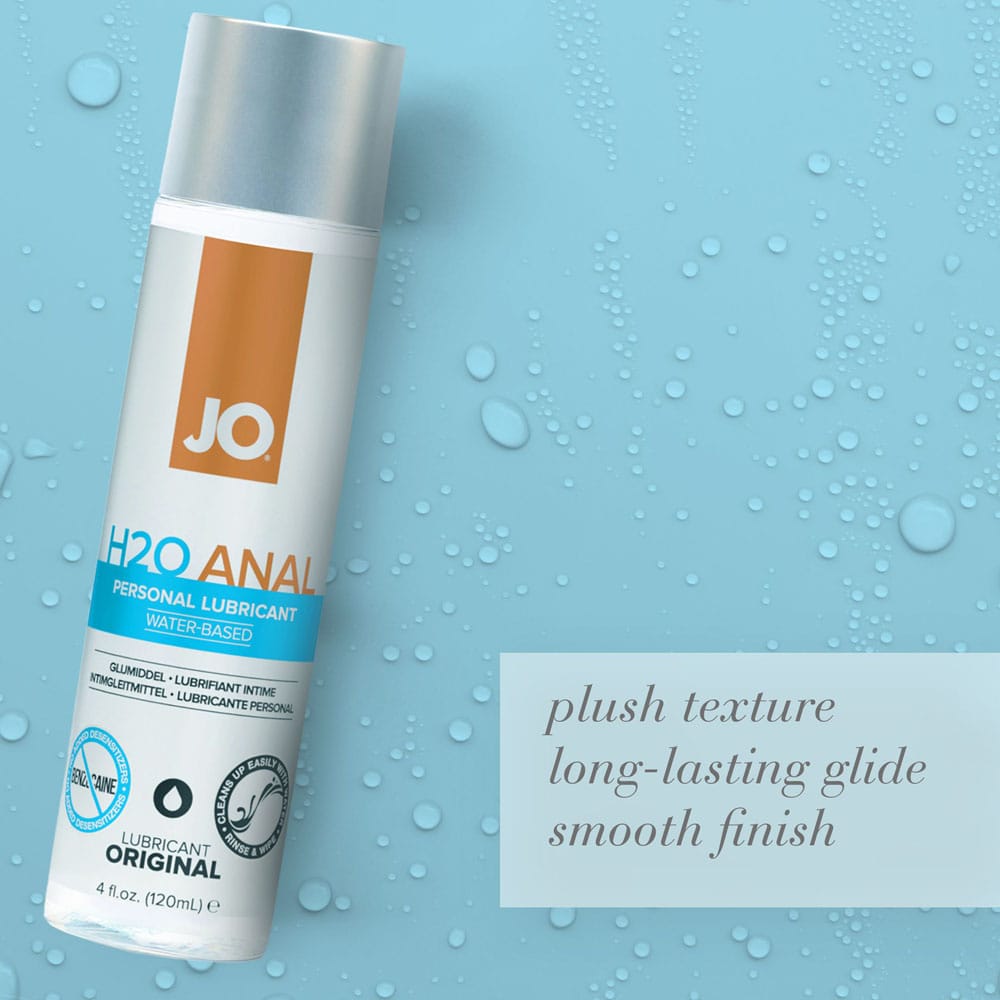 JO H2O Anal Lube - 60 mL - Water Based Anal Lubricant - 60 ml Bottle