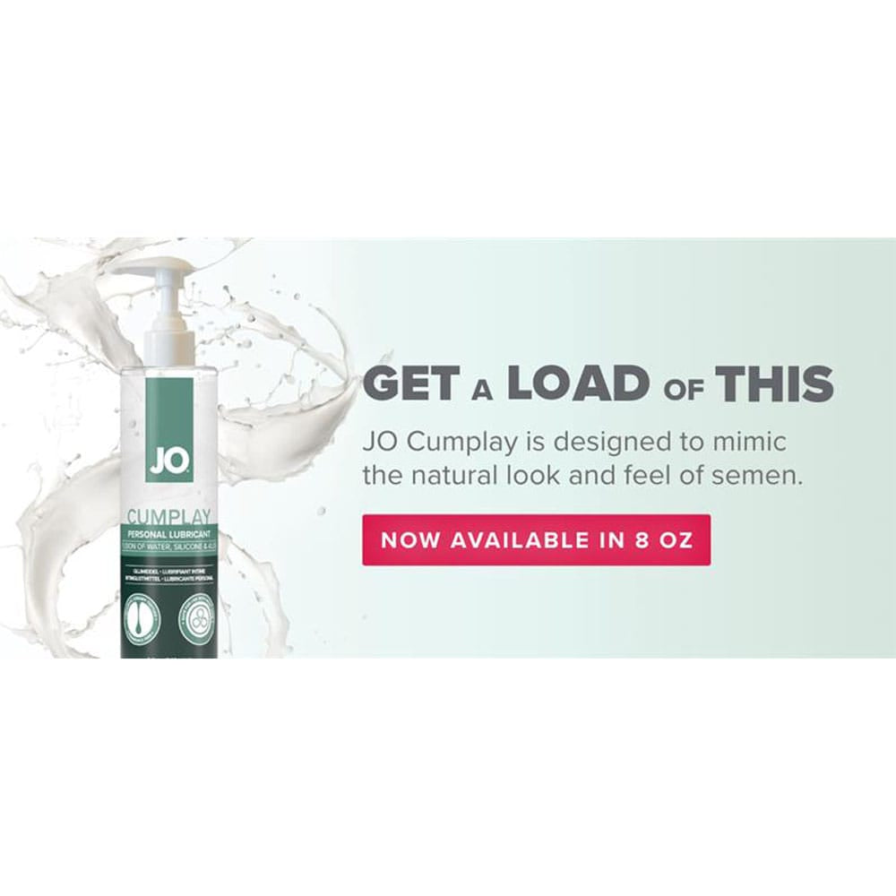 JO Cumplay Lube - 240 mL - Cum Style Lubricant - 240 ml Pump Bottle