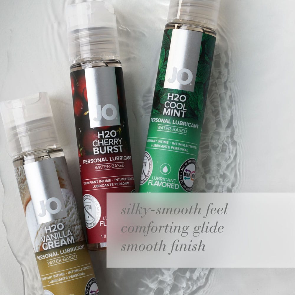 JO H2O Cherry Burst Lube - 120 mL - Cherry Flavoured Water Based Lubricant - 120 ml Bottle