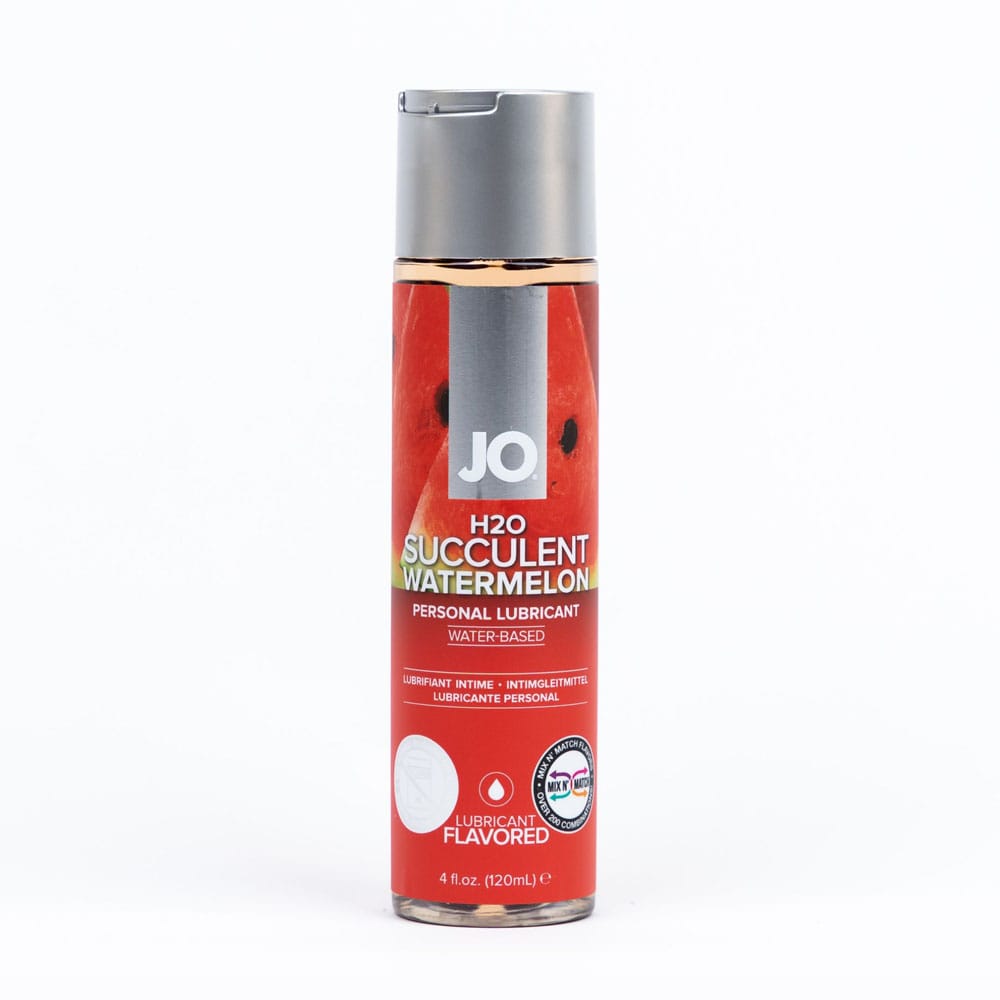 JO H2O Succulent Watermelon Lube - 120 mL - Watermelon Flavoured Water Based Lubricant - 120 ml Bottle