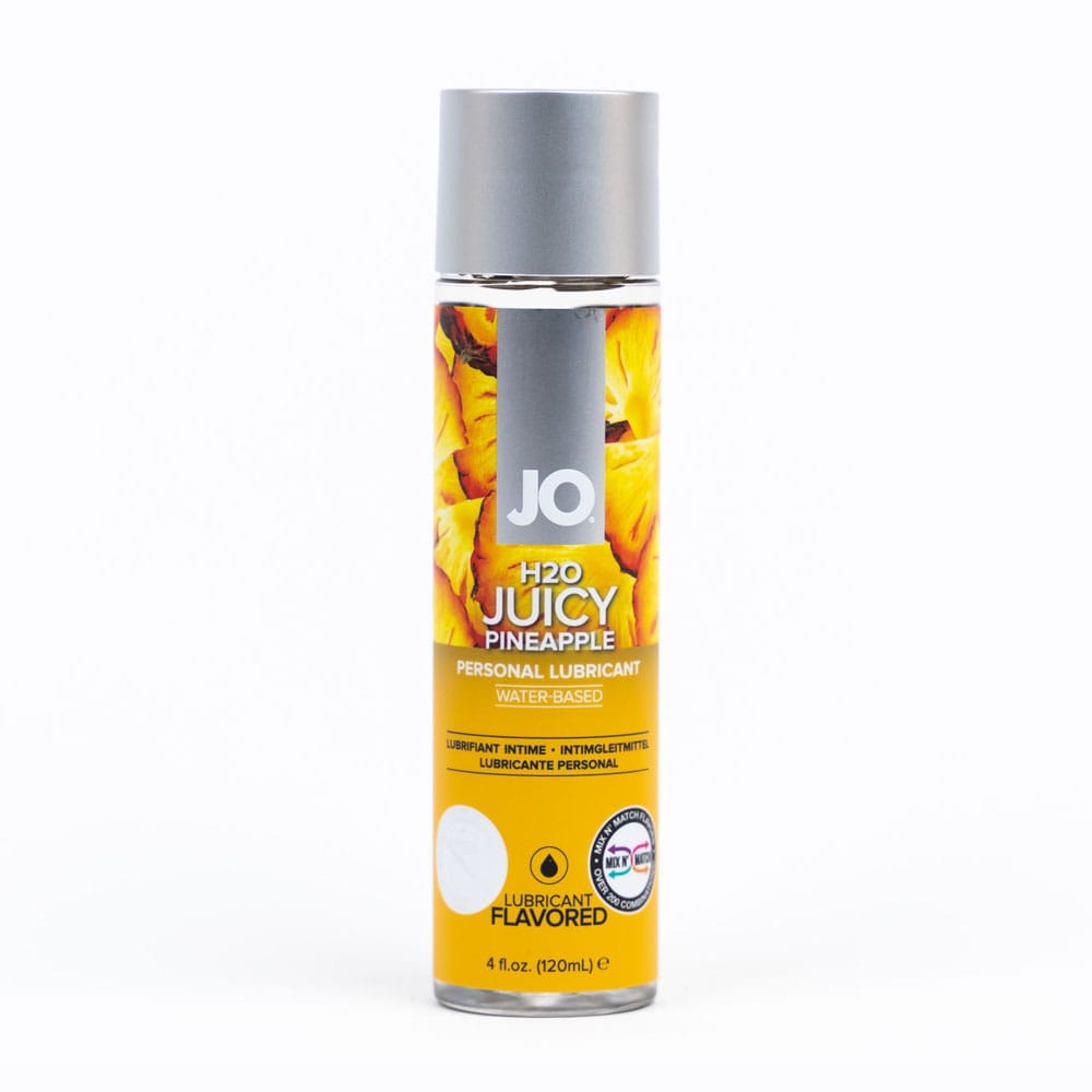 JO H2O Juicy Pineapple Lube - 120 mL - Pineapple Flavoured Water Based Lubricant - 30 ml Bottle