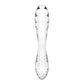 Satisfyer Dazzling Crystal 1 - Clear - Clear Glass Double Ended Dildo