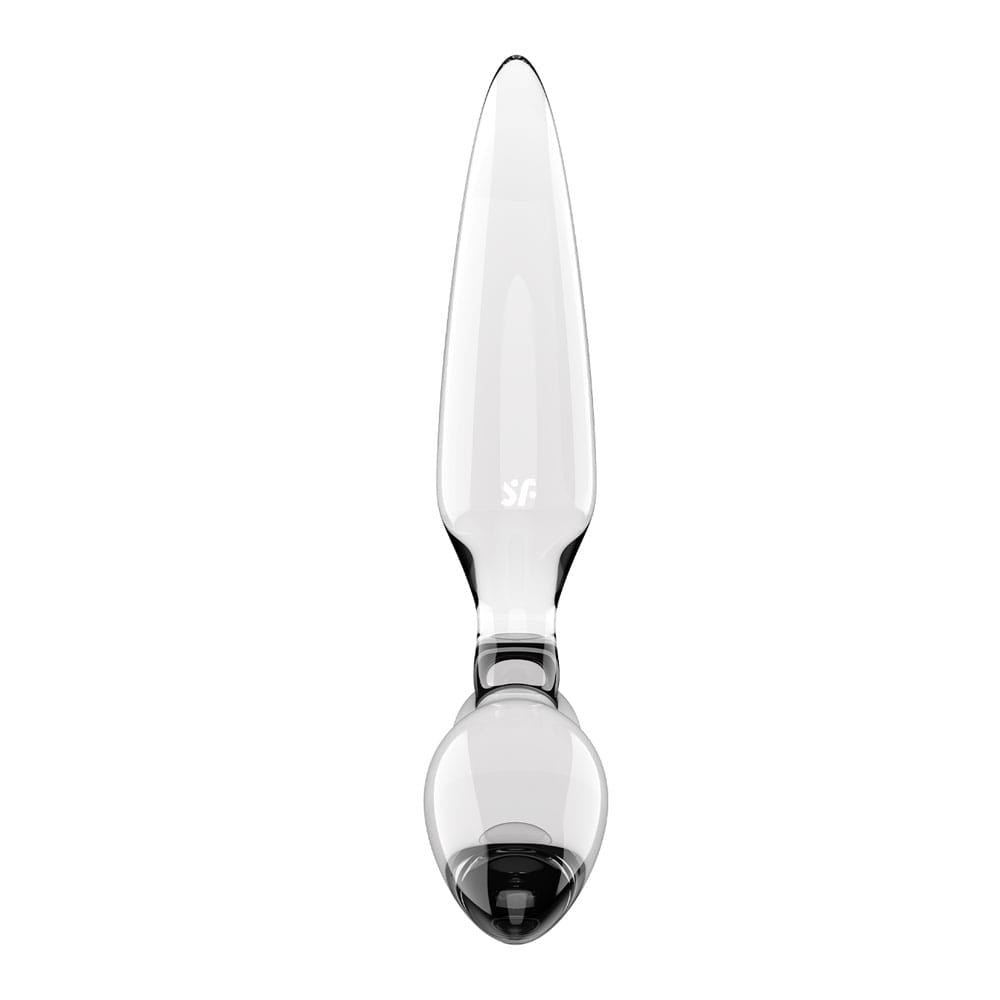 Satisfyer Triple Crystal 2 - Clear - Clear Glass 3-in-1 Butt Plug