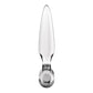 Satisfyer Triple Crystal 2 - Clear - Clear Glass 3-in-1 Butt Plug