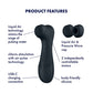 Satisfyer Pro 2 Generation 3 - Dark Grey - Dark Grey Touch-Free USB-C Rechargeable Clitoral Stimulator