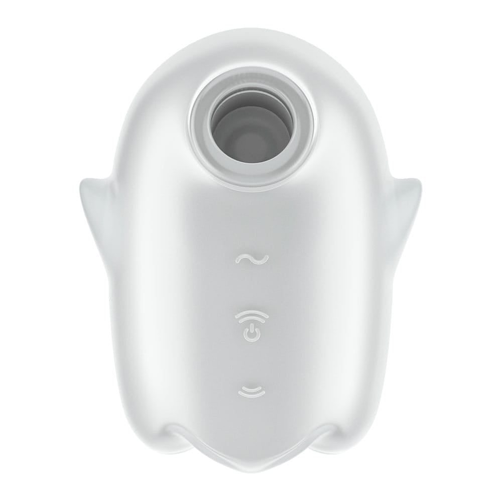 Satisfyer Glowing Ghost - White - Glow in Dark White USB Rechargeable Air Pulse Stimulator