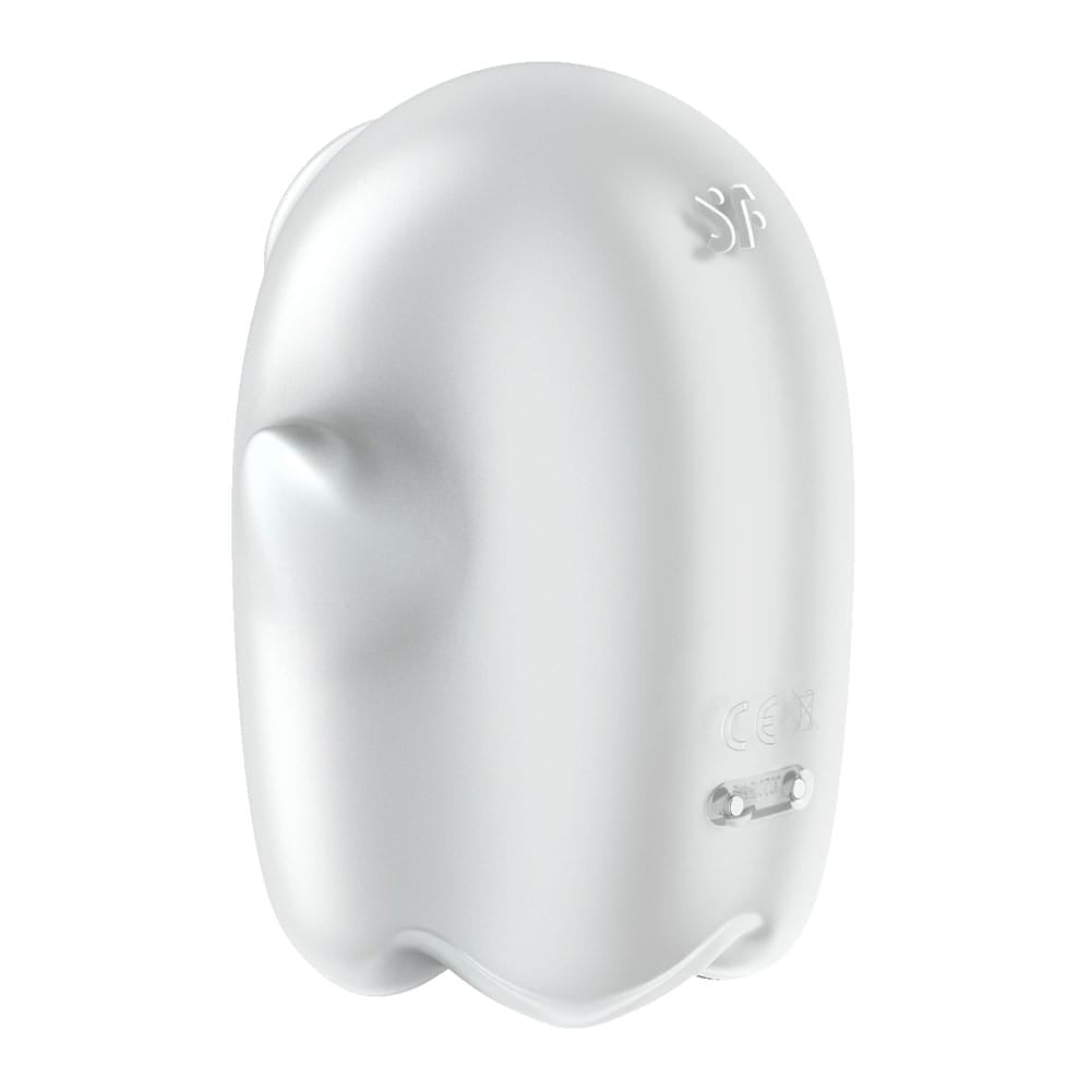 Satisfyer Glowing Ghost - White - Glow in Dark White USB Rechargeable Air Pulse Stimulator