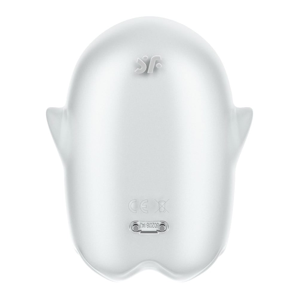 Satisfyer Glowing Ghost - White - Glow in Dark White USB Rechargeable Air Pulse Stimulator