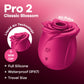 Satisfyer Pro 2 Classic Blossom - Red USB-C Rechargeable Air Pulse Rose Stimulator